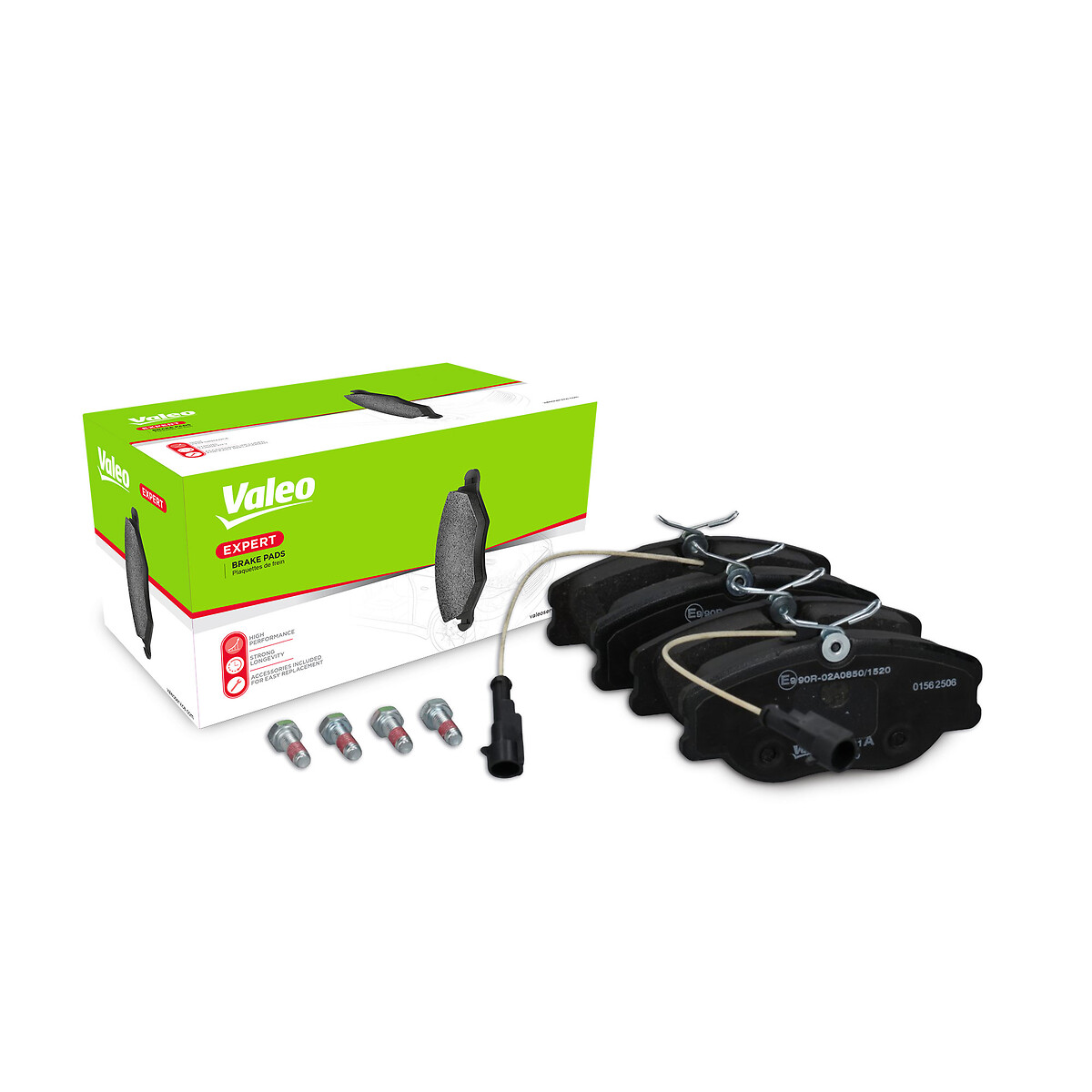 Jeu de 4 plaquettes de frein VALEO ref. 302091A
